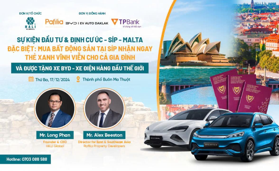 NHIỀU DOANH NHÂN VIỆT CHUYỂN HƯỚNG ĐẦU TƯ TỪ ÚC SANG CỘNG HÒA SÍP – CƠ HỘI ĐỂ TRỞ THÀNH CÔNG DÂN TOÀN CẦU