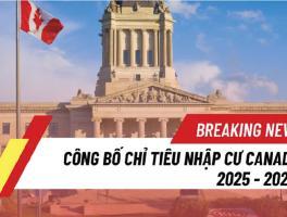CÔNG BỐ CHỈ TIÊU NHẬP CƯ CANADA 2025 - 2027