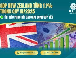 GDP NEW ZEALAND TĂNG 1,1% TRONG QUÝ III/2025 – TÍN HIỆU PHỤC HỒI SAU GIAI ĐOẠN SUY YẾU