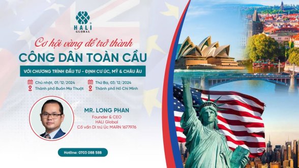 CƠ HỘI VÀNG ĐỂ TRỞ THÀNH CÔNG DÂN TOÀN CẦU VỚI CHƯƠNG TRÌNH ĐỊNH CƯ ÚC, MỸ &amp; CHÂU ÂU.