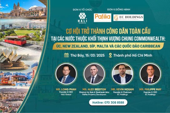 CƠ HỘI TRỞ THÀNH CÔNG DÂN TOÀN CẦU TẠI CÁC NƯỚC THUỘC KHỐI THỊNH VƯỢNG CHUNG COMMONWEALTH: ÚC, NEW ZEALAND, SÍP, MALTA VÀ CÁC QUỐC ĐẢO CARIBBEAN