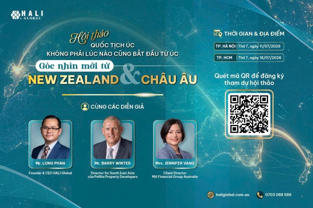 HỘI THẢO: “QUỐC TỊCH ÚC KHÔNG PHẢI LÚC NÀO CŨNG BẮT ĐẦU TỪ ÚC – GÓC NHÌN MỚI TỪ NEW ZEALAND VÀ CHÂU ÂU”