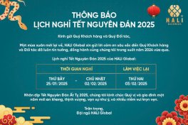 THÔNG BÁO LỊCH NGHỈ TẾT NGUYÊN ĐÁN 2025