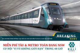 MIỄN PHÍ TÀU VÀ METRO TOÀN BANG NSW – CƠ HỘI “VI VU KHÔNG GIỚI HẠN” TRONG 48 GIỜ
