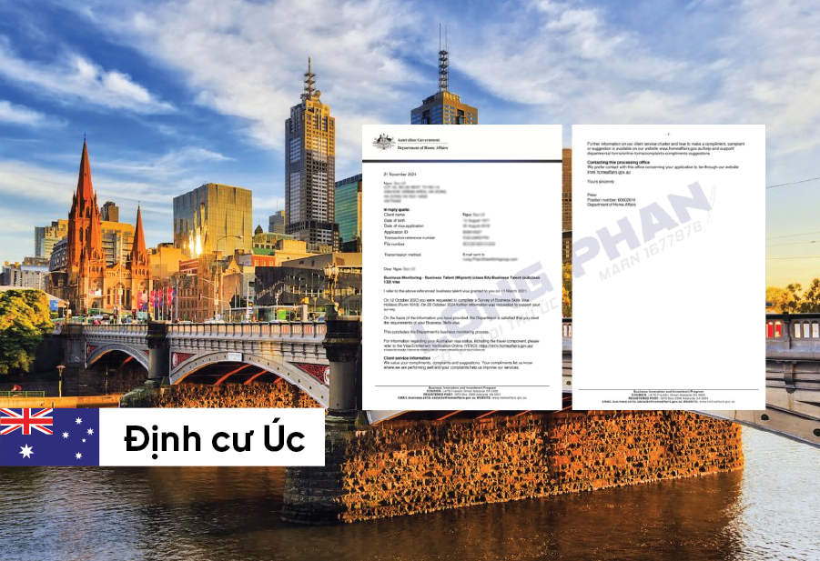 CHÚC MỪNG CHỊ HỒNG HOÀN THÀNH CAM KẾT VISA THƯỜNG TRÚ 132A – DIỆN LỊCH SỬ KINH DOANH