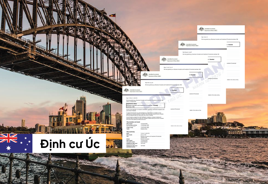 CHÚC MỪNG GIA ĐÌNH CHỊ HỒNG ĐƯỢC TIỂU BANG NEW SOUTH WALES BẢO LÃNH HỒ SƠ VISA THƯỜNG TRÚ 888A – DIỆN KINH DOANH ĐỔI MỚI