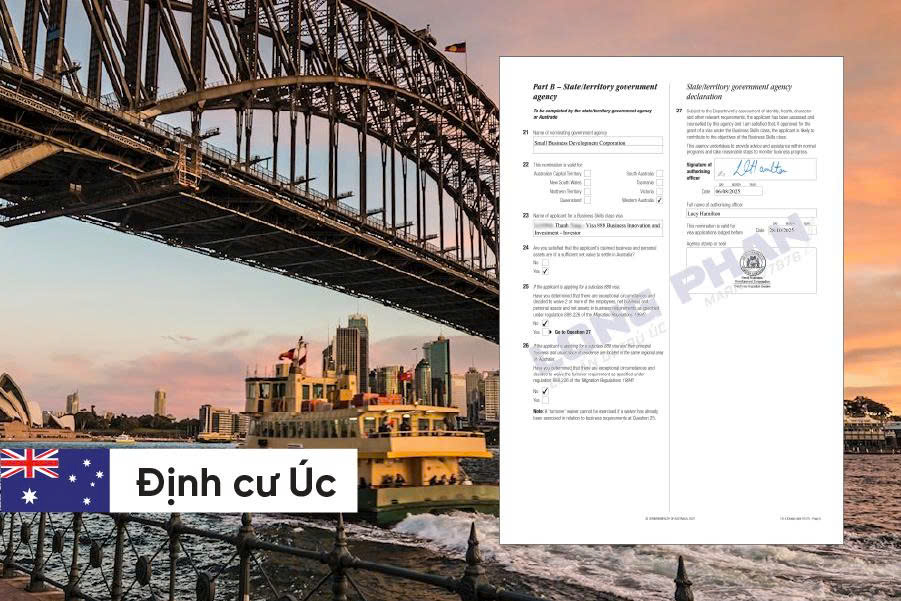 CHÚC MỪNG GIA ĐÌNH ANH THANH ĐƯỢC TIỂU BANG TÂY ÚC (WESTERN AUSTRALIA) BẢO LÃNH VISA THƯỜNG TRÚ 888B – DIỆN NHÀ ĐẦU TƯ CHỈ SAU 1 NGÀY LÀM VIỆC