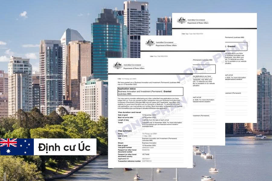 CHÚC MỪNG GIA ĐÌNH ANH TUẤN ĐÃ ĐƯỢC BỘ NỘI VỤ ÚC CẤP VISA HỒI HƯƠNG - RESIDENT RETURN VISA 155