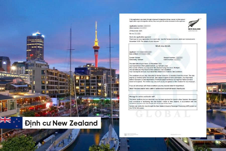 CHÚC MỪNG CHỊ THANH ĐƯỢC CẤP WORK VISA 12 THÁNG – BƯỚC TIẾP THEO TRONG HÀNH TRÌNH ACTIVE INVESTOR PLUS VISA NEW ZEALAND