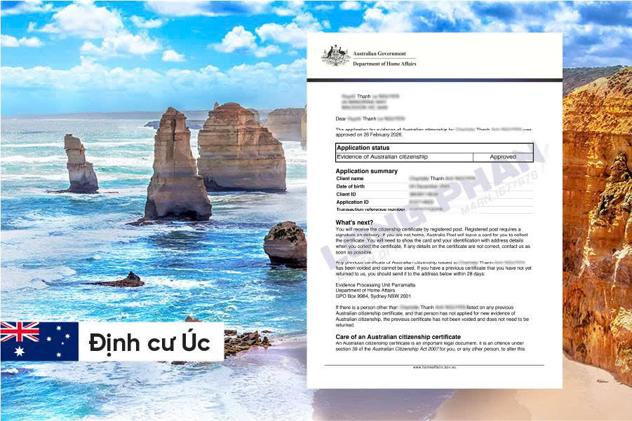 KHAI XUÂN VÍA THẦN TÀI - CHÚC MỪNG BÉ THANH ĐÃ ĐƯỢC CHÍNH PHỦ ÚC CẤP GIẤY CHỨNG NHẬN TRỞ THÀNH CÔNG DÂN ÚC