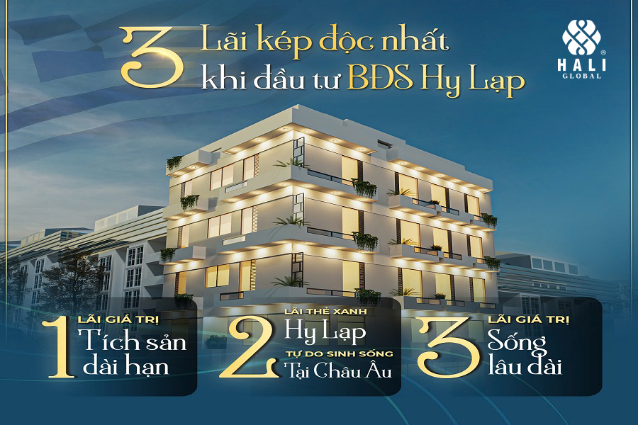 ĐẦU TƯ BẤT ĐỘNG SẢN HY LẠP: BƯỚC ĐI NHỎ – LÃI KÉP LỚN TRÊN HÀNH TRÌNH TRỞ THÀNH CÔNG DÂN TOÀN CẦU