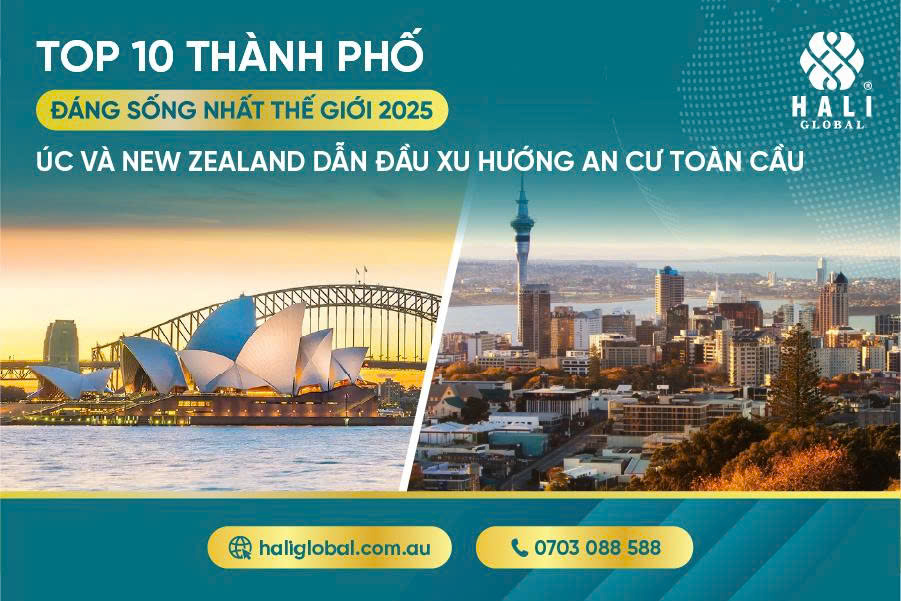 TOP 10 THÀNH PHỐ ĐÁNG SỐNG NHẤT THẾ GIỚI 2025 – ÚC VÀ NEW ZEALAND DẪN ĐẦU XU HƯỚNG AN CƯ TOÀN CẦU