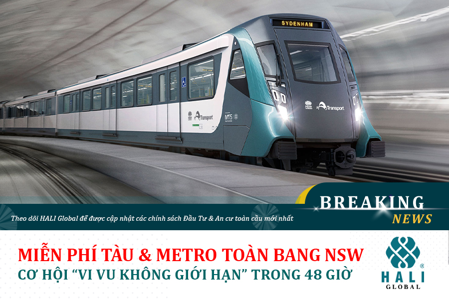 MIỄN PHÍ TÀU VÀ METRO TOÀN BANG NSW – CƠ HỘI “VI VU KHÔNG GIỚI HẠN” TRONG 48 GIỜ