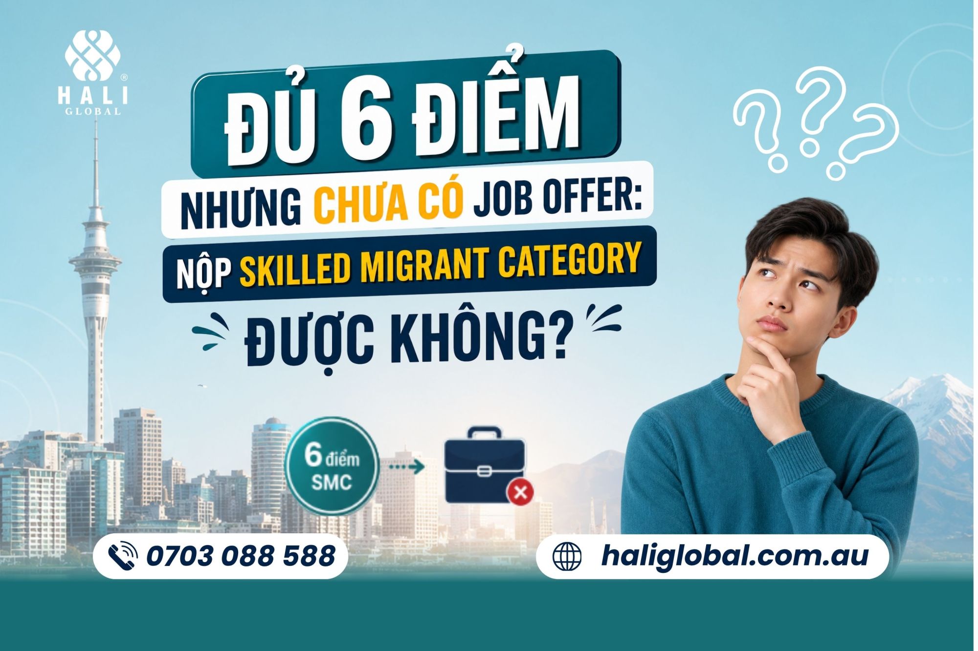 ĐỦ 6 ĐIỂM SMC NHƯNG CHƯA CÓ JOB OFFER: NỘP SKILLED MIGRANT CATEGORY ĐƯỢC KHÔNG?